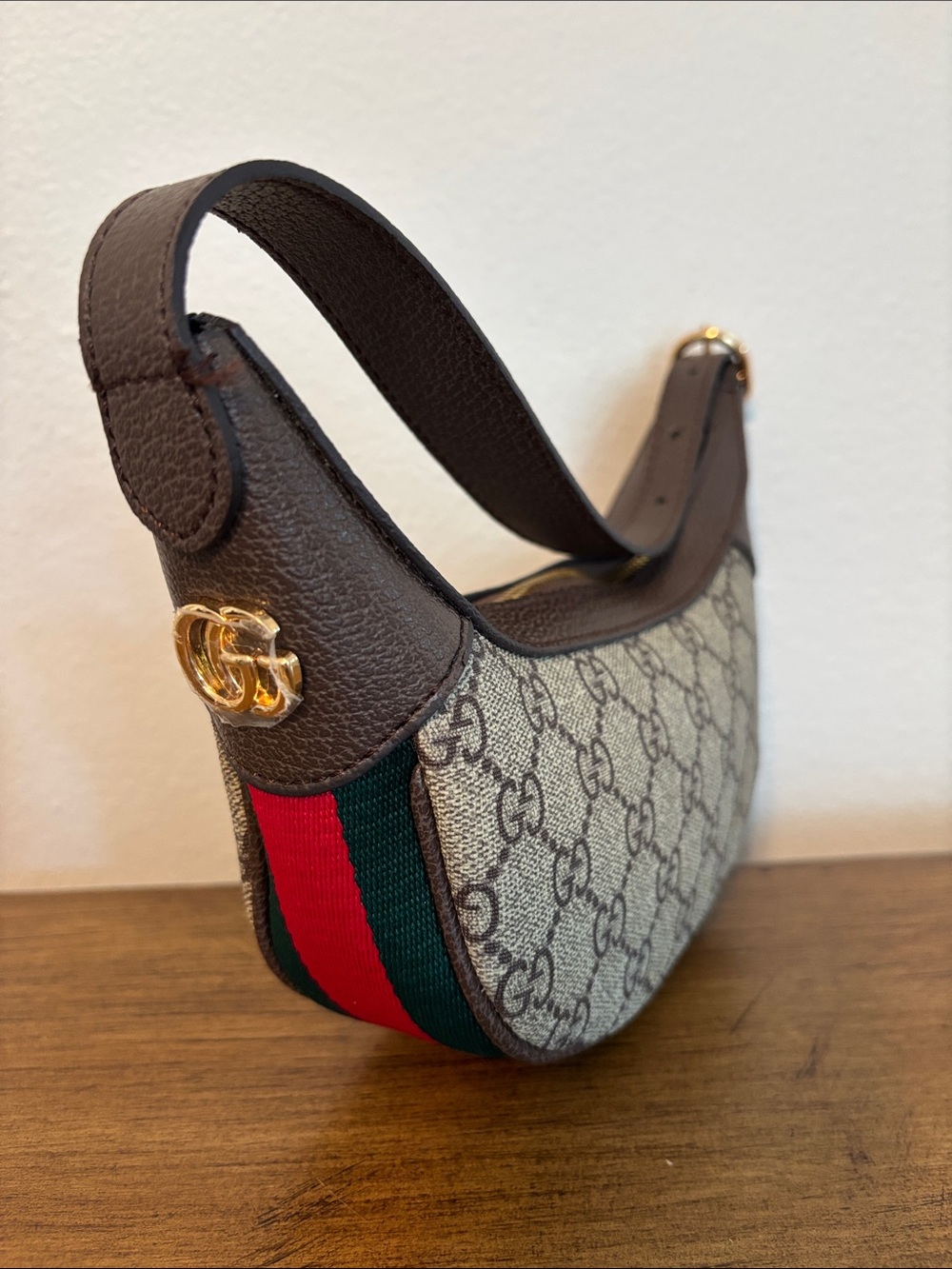 *COPY* Brown GG Canvas Mini Shoulder Bag